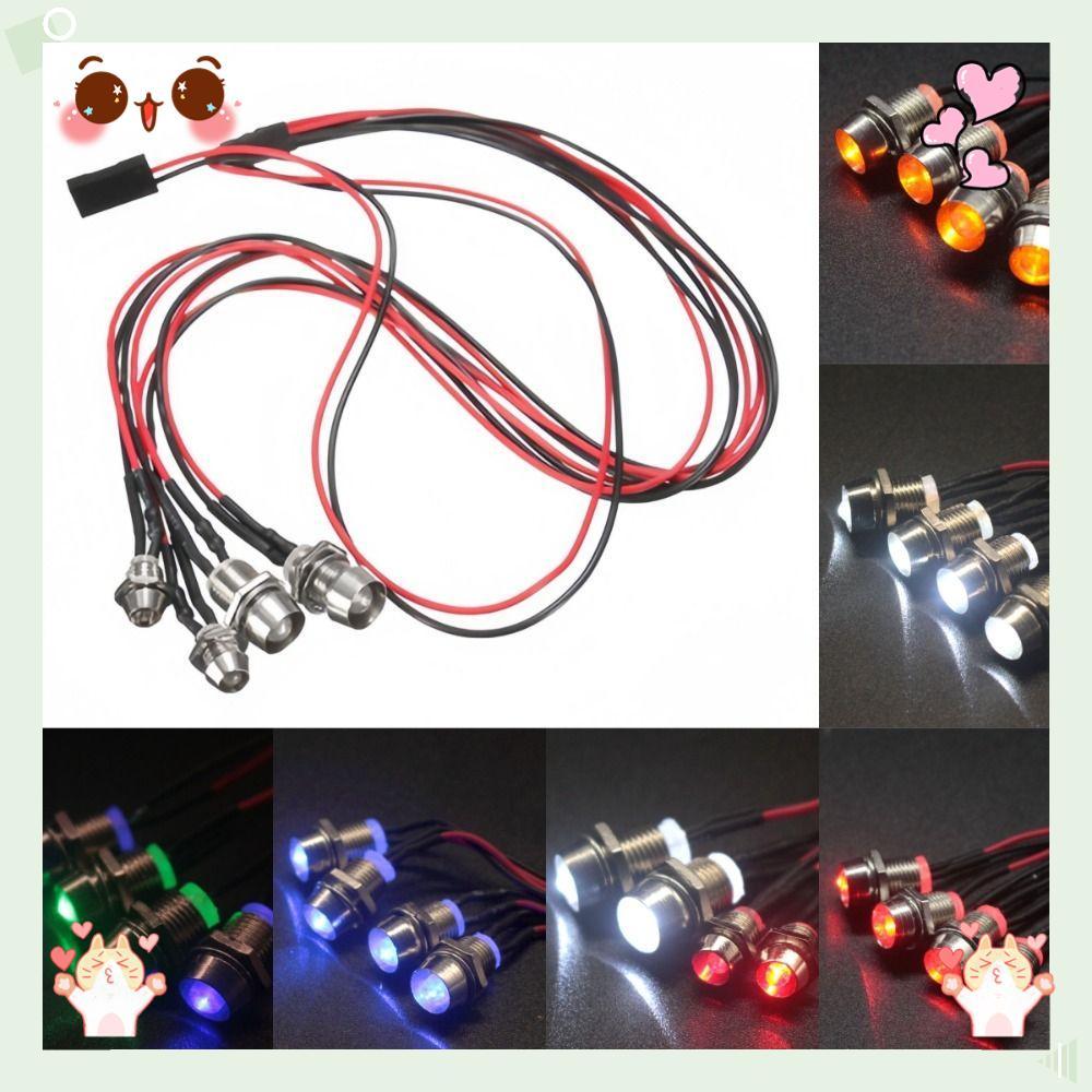 Kit De Luz LED RC , Faróis De Esteira Fáceis De Instalar , Farol De Caminhão Para Carro De Drift HSP HPI MN99 MN90 Wltoy