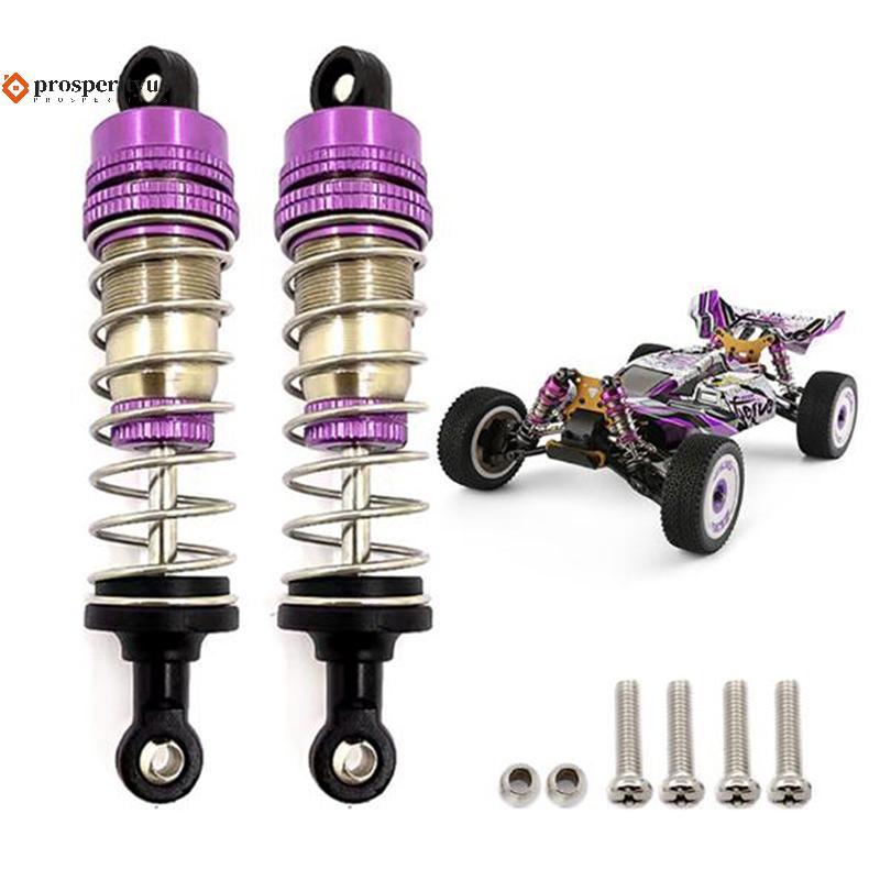 [PPTS] 2 Unidades De Amortecedor Universal Dianteiro E Traseiro De Metal Para Wltoys 124019 144001 Carro RC [BR]
