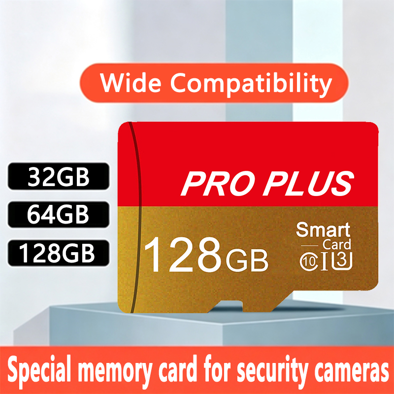 Cartão TF de Alta Velocidade Classe 10 32G 64G 128G à Prova d'Água e Durável Cartão Micro SD para Câmera de Vigilância,