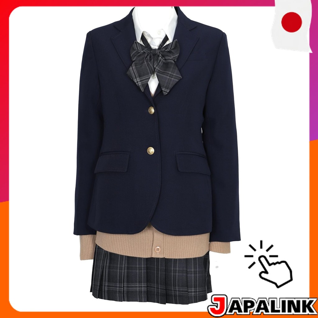 WEGO Blazer Escolar Feminino JK Cosplay Estudante Moda Coreana Azul Marinho 【Direct from Japan】
