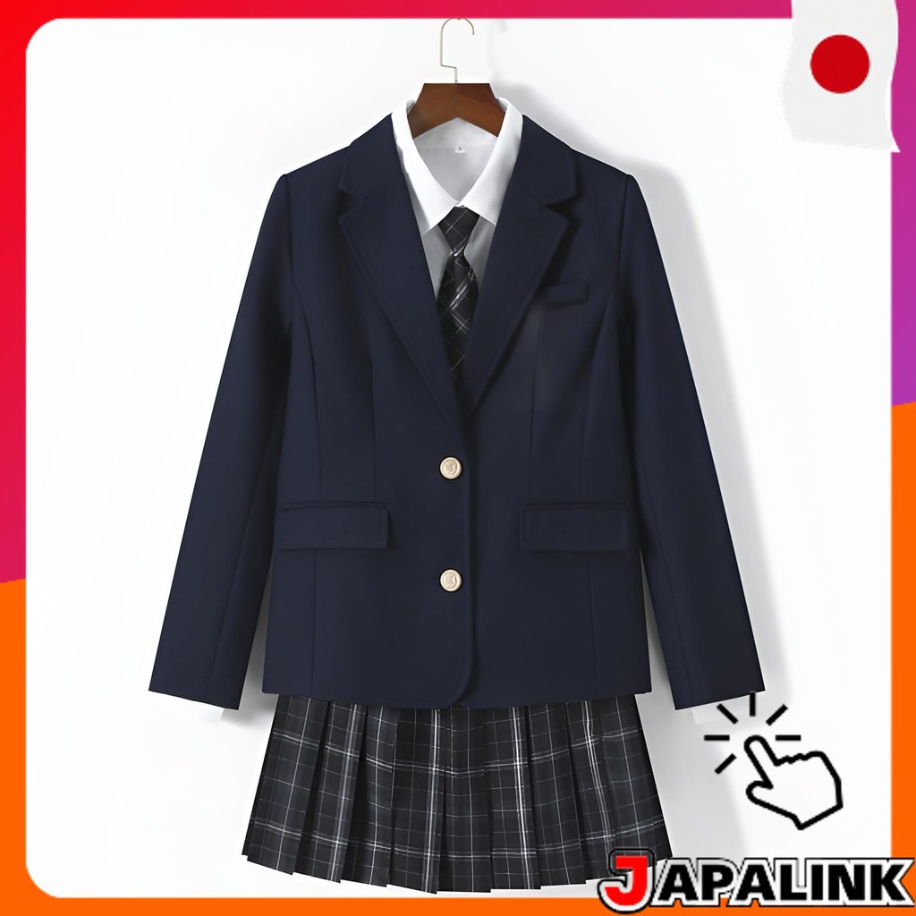 ahomeone Blazer Cosplay Uniforme Feminino JK Longo Confortável para Festas e Eventos 【Direct from Japan】