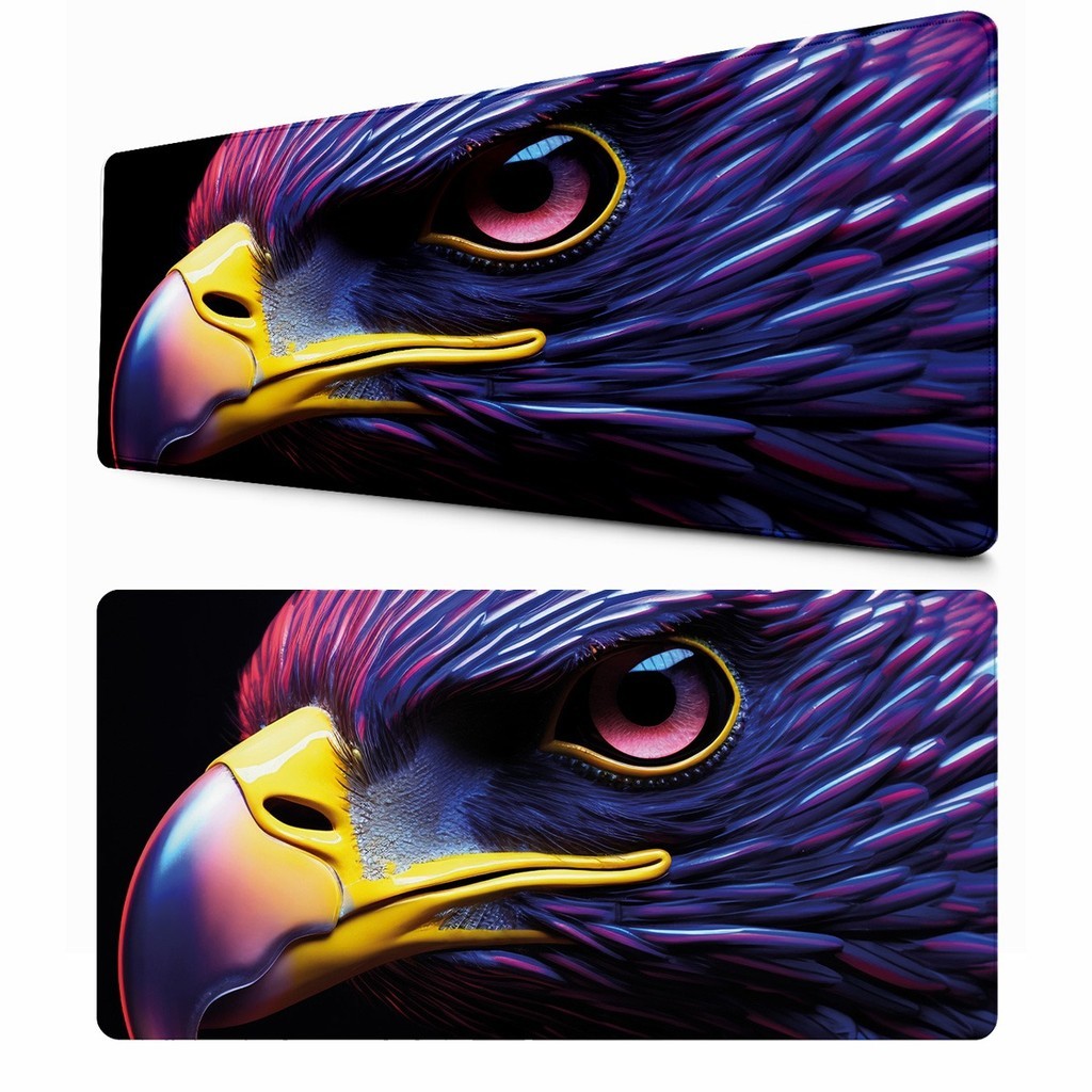 Desk Mat Águia Realista Cores Vivas Mouse Pad Gamer Para Mesa Computador Setup Vários Tamanhos