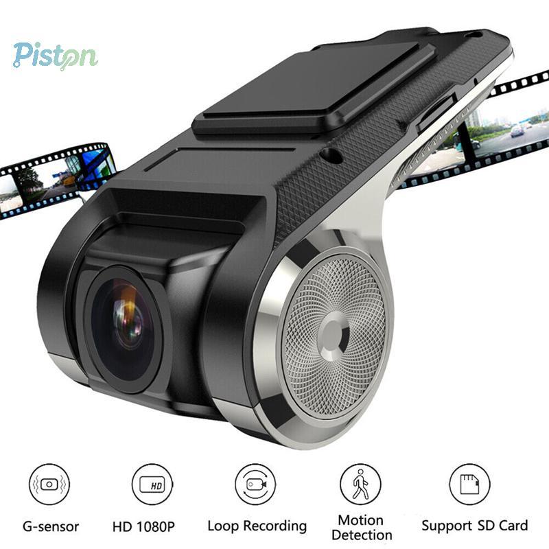 Pistão Mini Carro DVR Câmera Dashcam Para Android USB Registrador De Vídeo G-Sensor Visão Noturna Com ADAS Novo