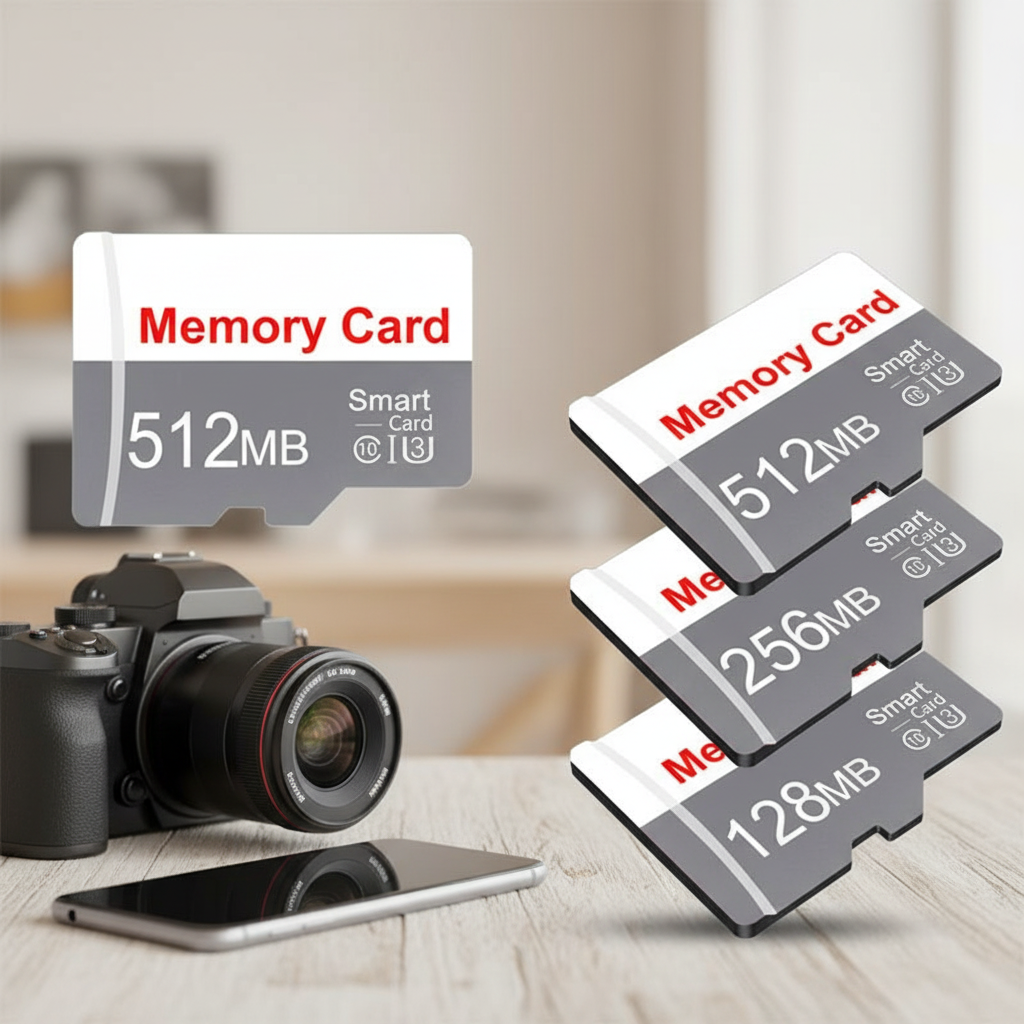 Microdrive Cartão de Memória Micro SD TF Flash 128MB 256MB 512MB para Câmeras de Segurança e Áudio de Carro