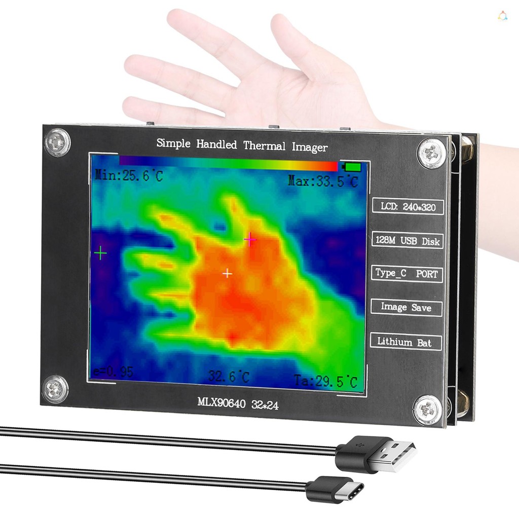 Termovisor Portátil-40 ° C A 300 Suporte Para Câmera De Imagem Térmica Pequena , Medição Máxima Mínima De Temperatura Ce