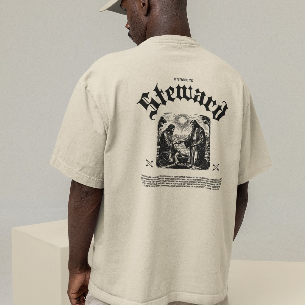 Camiseta Oversized Plus Size Cristã Católica Gola Alta Streetwear Algodão JESUS 430