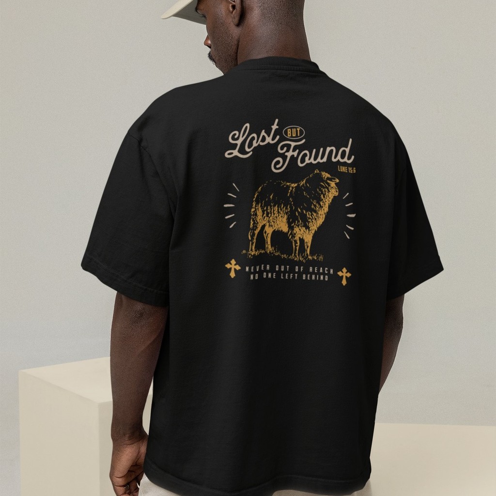 Camiseta Oversized Plus Size Cristã Católica Gola Alta Streetwear Algodão OVELHA 389