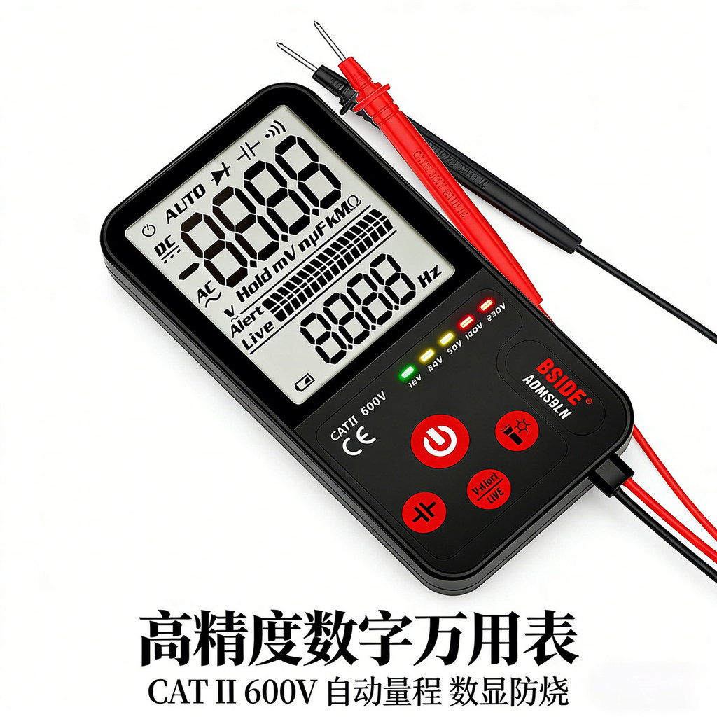 [Good Goods] Large-screen fully automatic multimeter, digital high-precision, specialized for electrician maintenance, f
