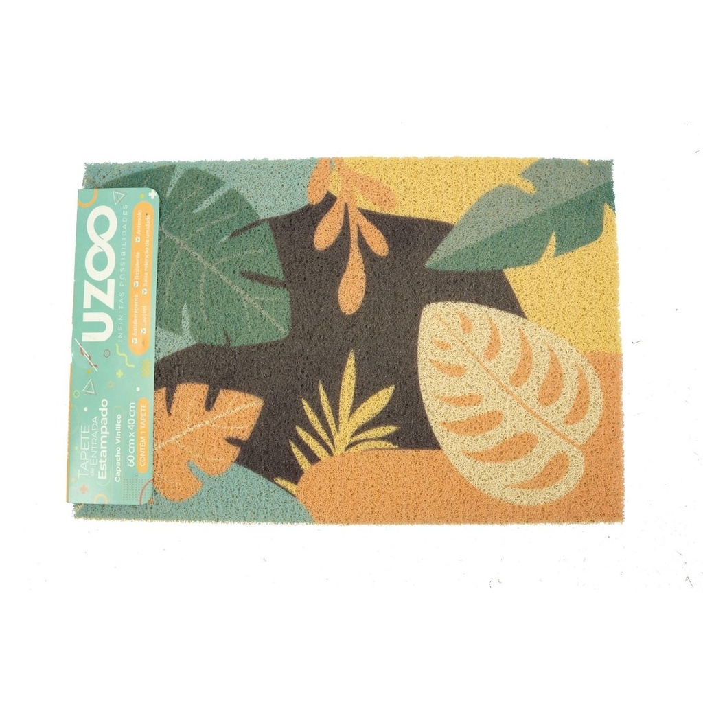 Capacho Vinílico 40X60 Diversas Cores e Estampas Divertidas Para Casa, Apartamento Corredor