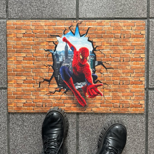 Tapete para porta de entrada capacho - Homem Aranha spider man