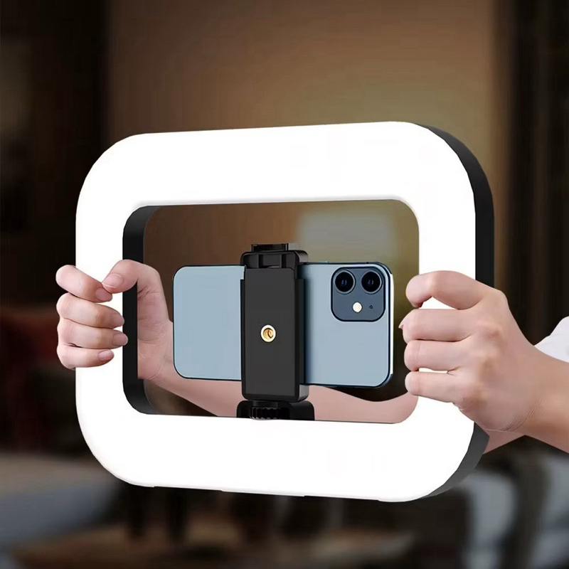 Iluminador LED Ring Light Handheld Bi-Color para Smartphones e Câmeras