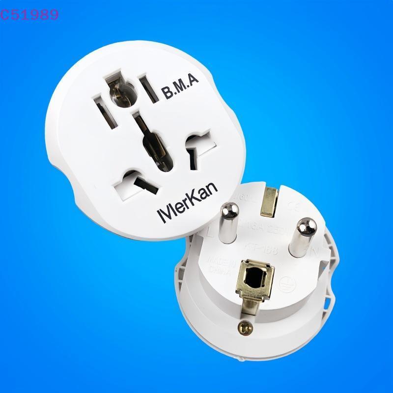 [kaan] 1 Unidade De Alta Qualidade Universal AU US UK CN Para Ue KR Wall Soet Adaptador De Tomada 16A 250V Conversor De