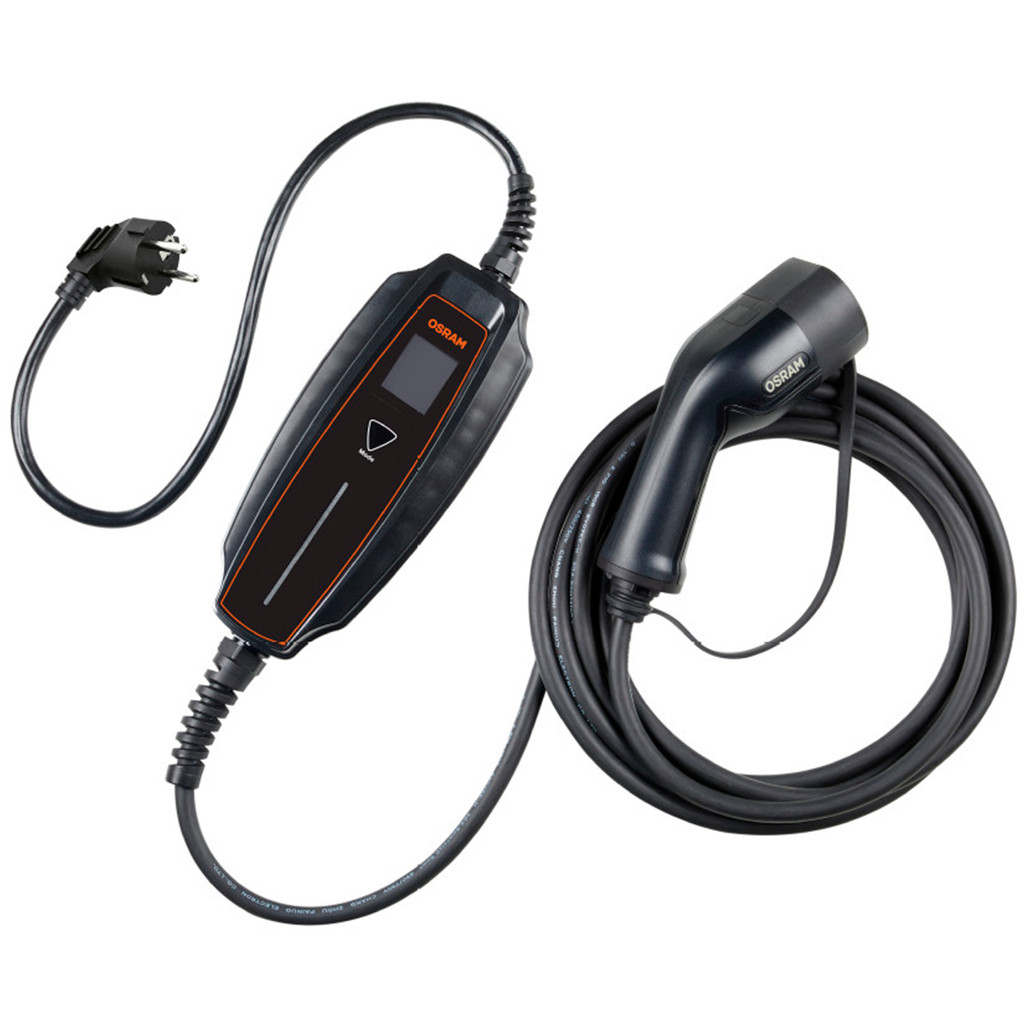 Carregador Portátil para Veículos Elétricos Tipo 2 - 7 Pinos OPC20A05 T2 6-16A 5M OSRAM
