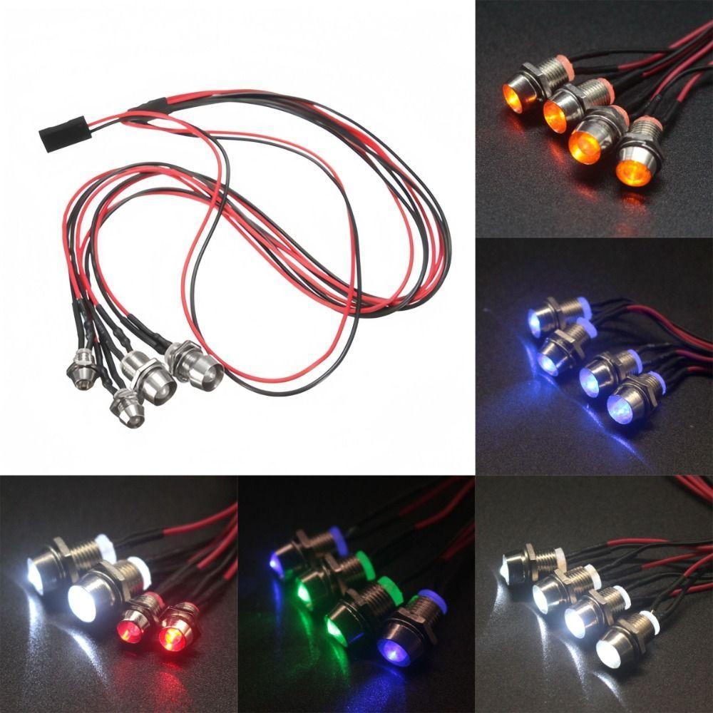 Kit De Luz LED RC , Faróis Drift Car 1/8 1/10 1/12 , Fácil De Instalar Para HSP HPI MN99 MN90 Wltoys