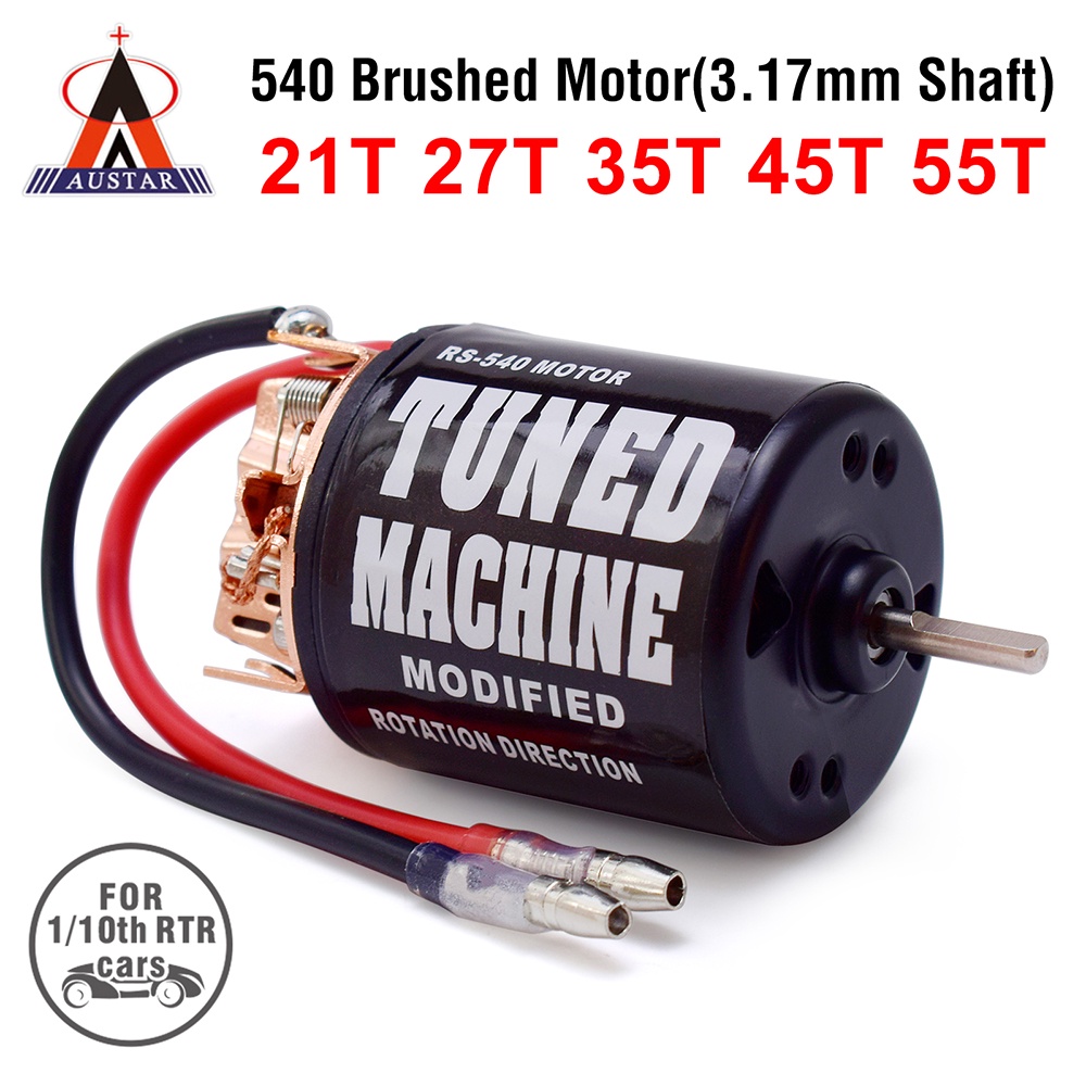 X Autostar RC Car 540 Escovado Motor 21T 27T 35T 45T 55T Para 1 : 10 Crawler Axial SCX10 90046 Traxxas TRX4 D90 Tamiya CC01 WLtoys 12428 X