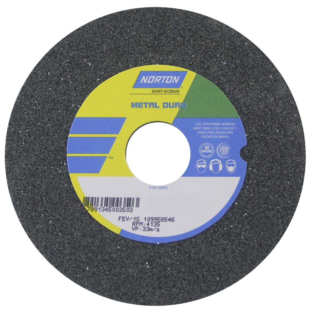 Rebolo Norton Reto Widea 6 X 3/4 X 1.1/4 Grao 120 Verde