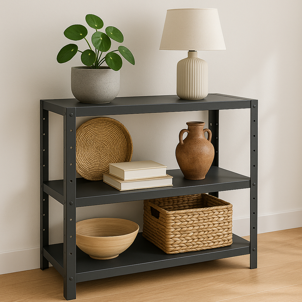 Estante Prateleira Mini Multiuso 3 Bandejas em Aço Industrial 70x63x28