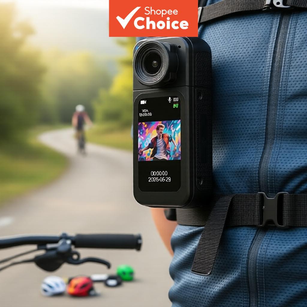 Câmera Mini de Polegar Fácil de Usar, Filmadora portátil para gravação de viagens ao ar livre e do dia a dia