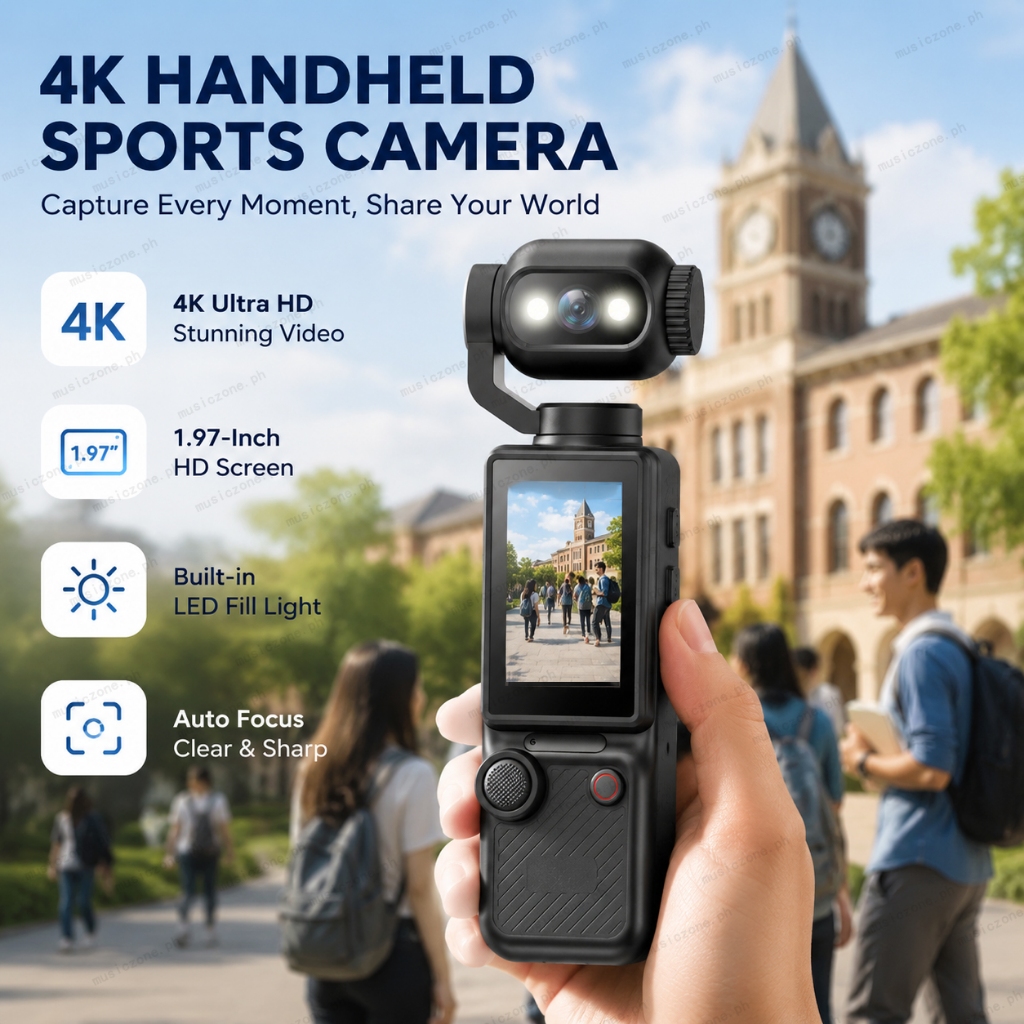 Mini Câmera Esportiva De Bolso Com Resolução 4K , Bateria Longa De 1200mAh , 180 ° Lente De Rotação Para Viagem Ao Ar Li