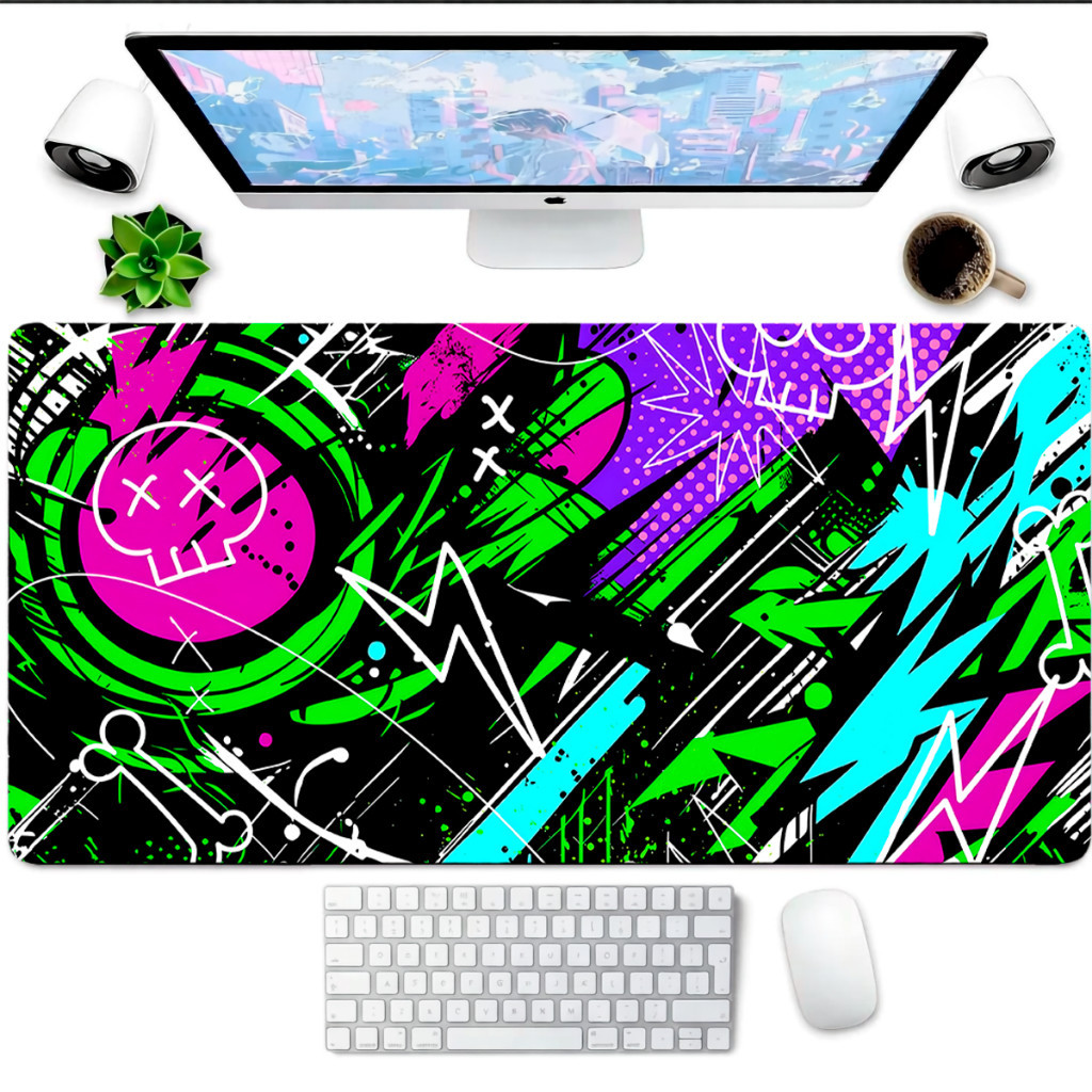 Mouse Pad Gaming Personalizado Masculino Gamer Desk Pad Grande Speed Ideal Para Setup Gamer Moderno PC e Notebook