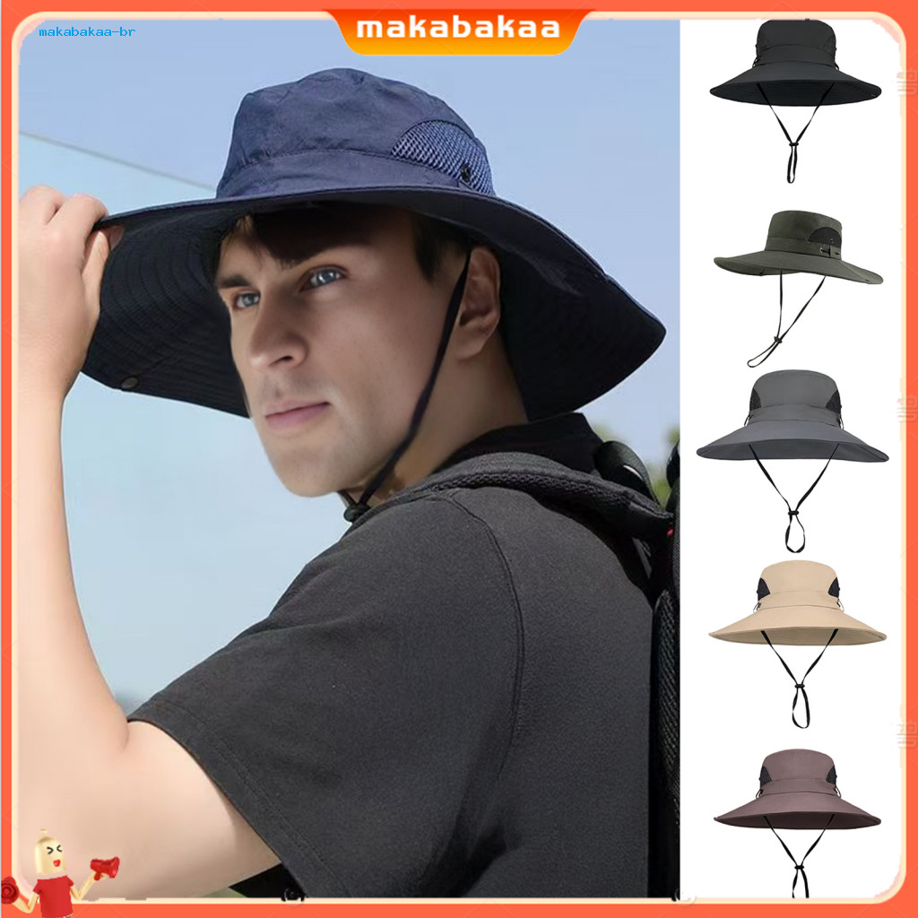 Unisex Breathable Wide Brim Sun Hat – Uv Protection Outdoor Fishing Hiking Traveling Cap for Men Women Lightweight Sum