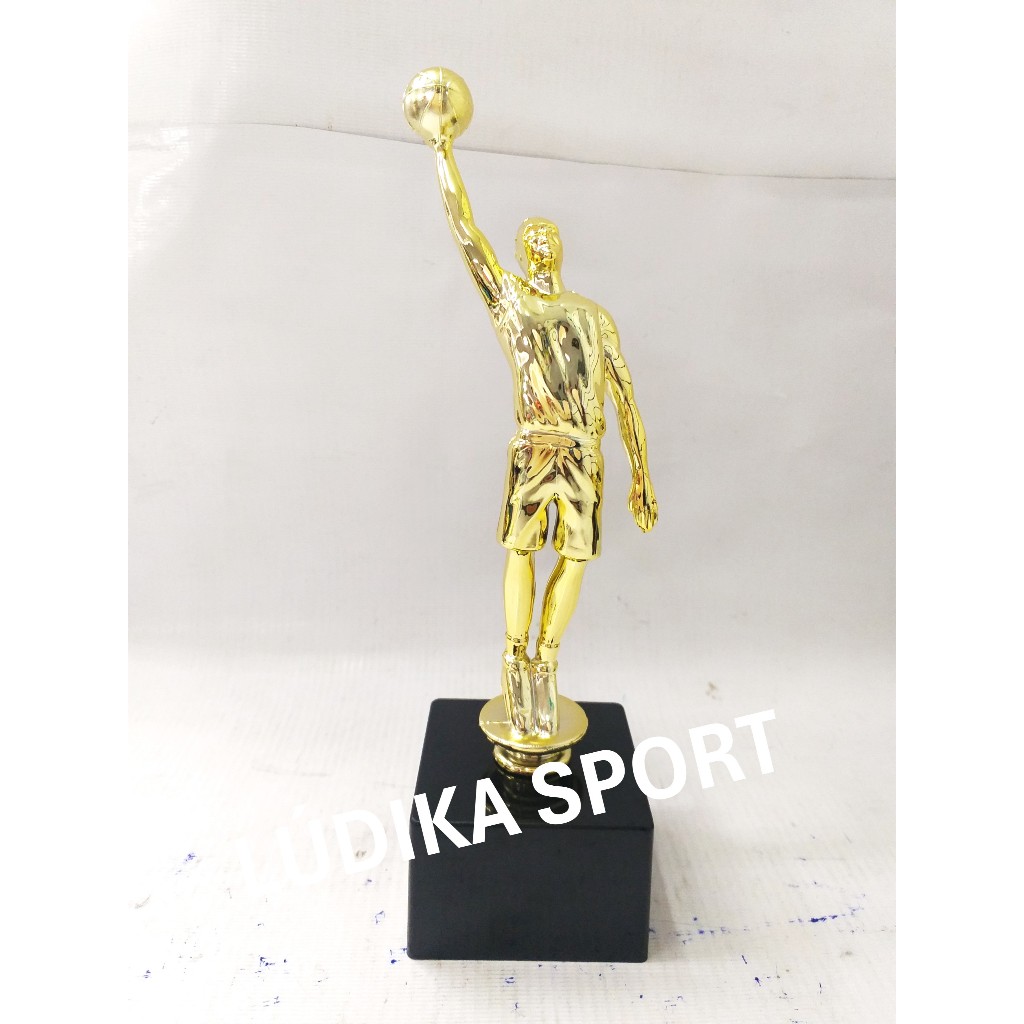 Troféu Basquete 25cm Ouro BL2 {Personalizo} Rebote Enterrada Traveling Bandeja Tabela Duplo Duplo
