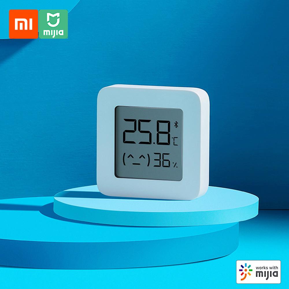 Xiaomi BT Termômetro 2 Sem Fio Inteligente Elétrico Digital Higrômetro Sensor De Umidade Funciona Com Mijia APP