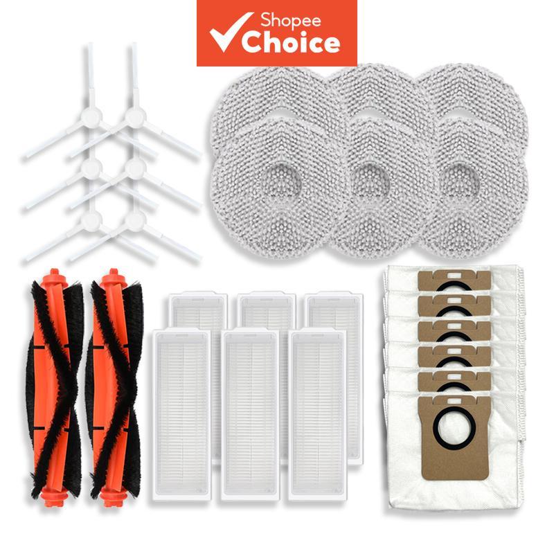 Kit Substituível para Robô Aspirador Compatível com Xiaomi Mijia M30 Pro C107: Panos de Limpeza, Sacos de Aspirador e