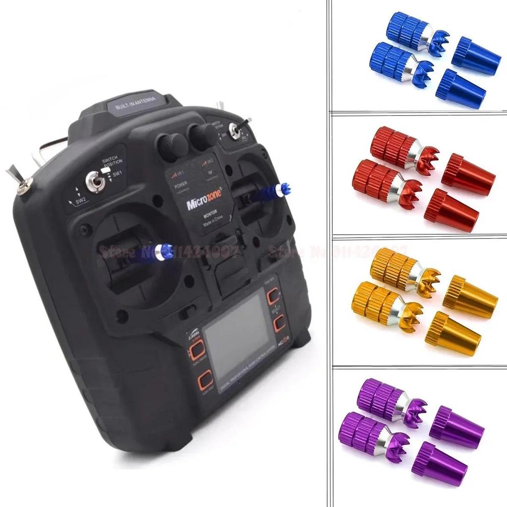 M3 M4 CNC Alumínio Cardan Vara Termina Transmissor Tampa Antiderrapante Para JR FUTABA FrSky Wfly Flysky RadioLink Contr