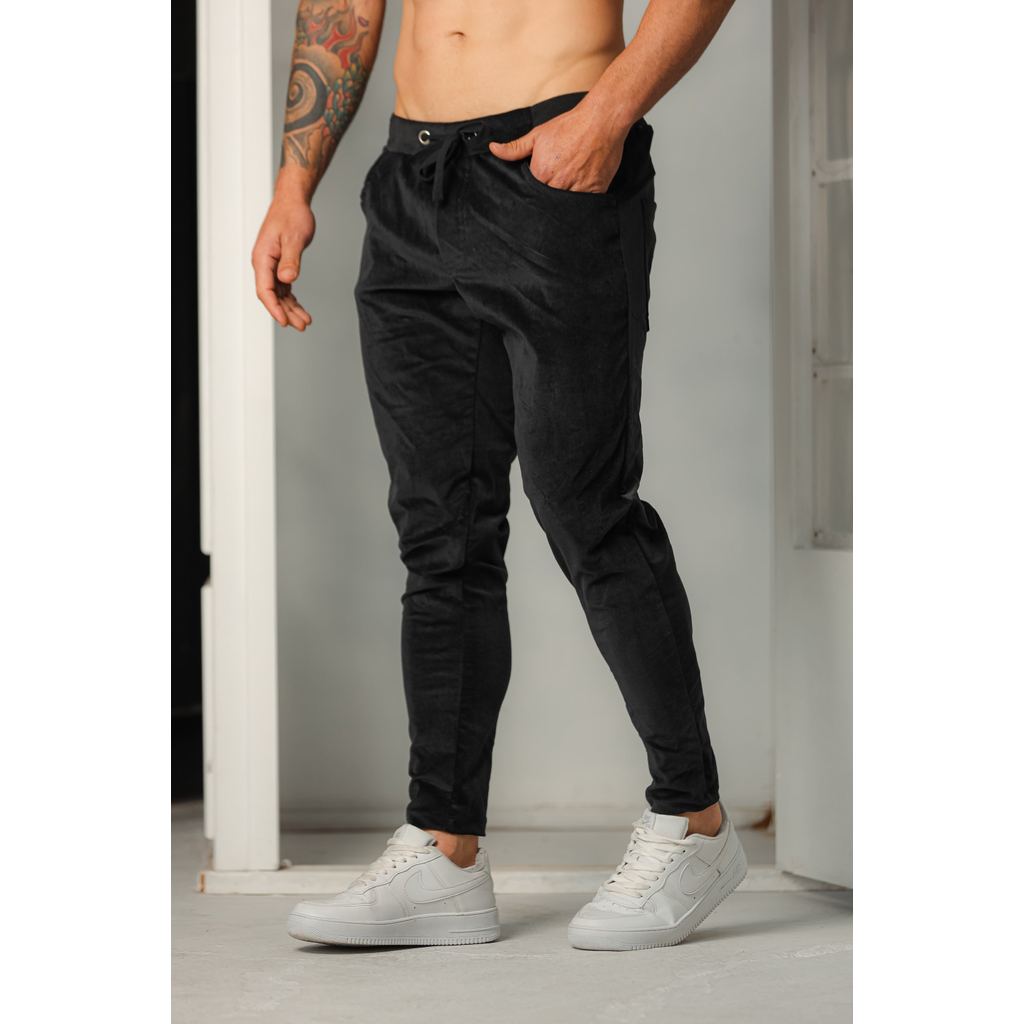 Calça Masculina em Malha Suede Moda Masculina Casual Confortável Estilosa
