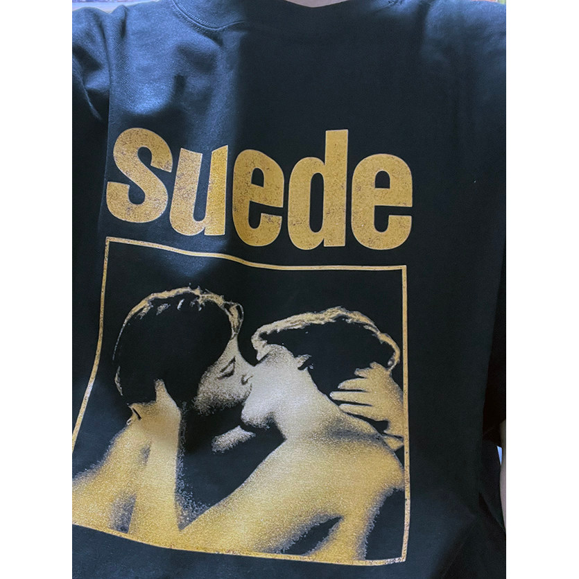 Music.Soul Camiseta Unissex Suede Oasis Banda Britpop Estampa Ilustrada Confortavel Estilosa Retrô Casual