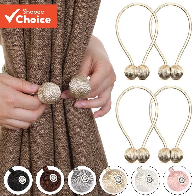 1 PC Cortina Tiebacks Forte Magnético Decorativo Tie Backs Holdbacks Holde rs Para Decoração De Janela