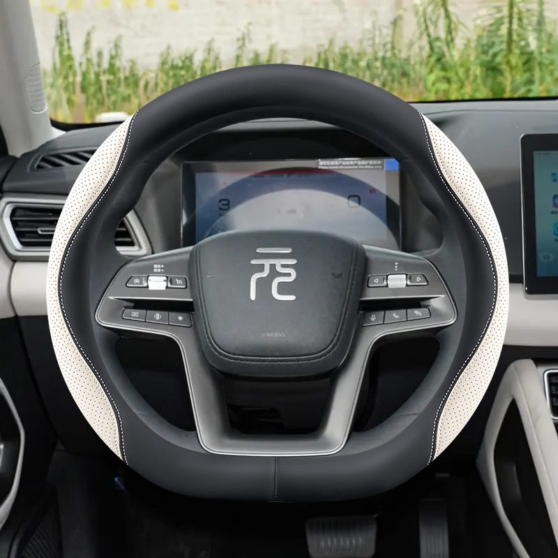Capa De Couro Para Volante De Carro , BYD ATTO 2 Dm I Ato 3 EVO Yuan PIUS Pro 2026 2025 2024 2023 , Acessórios Automotiv