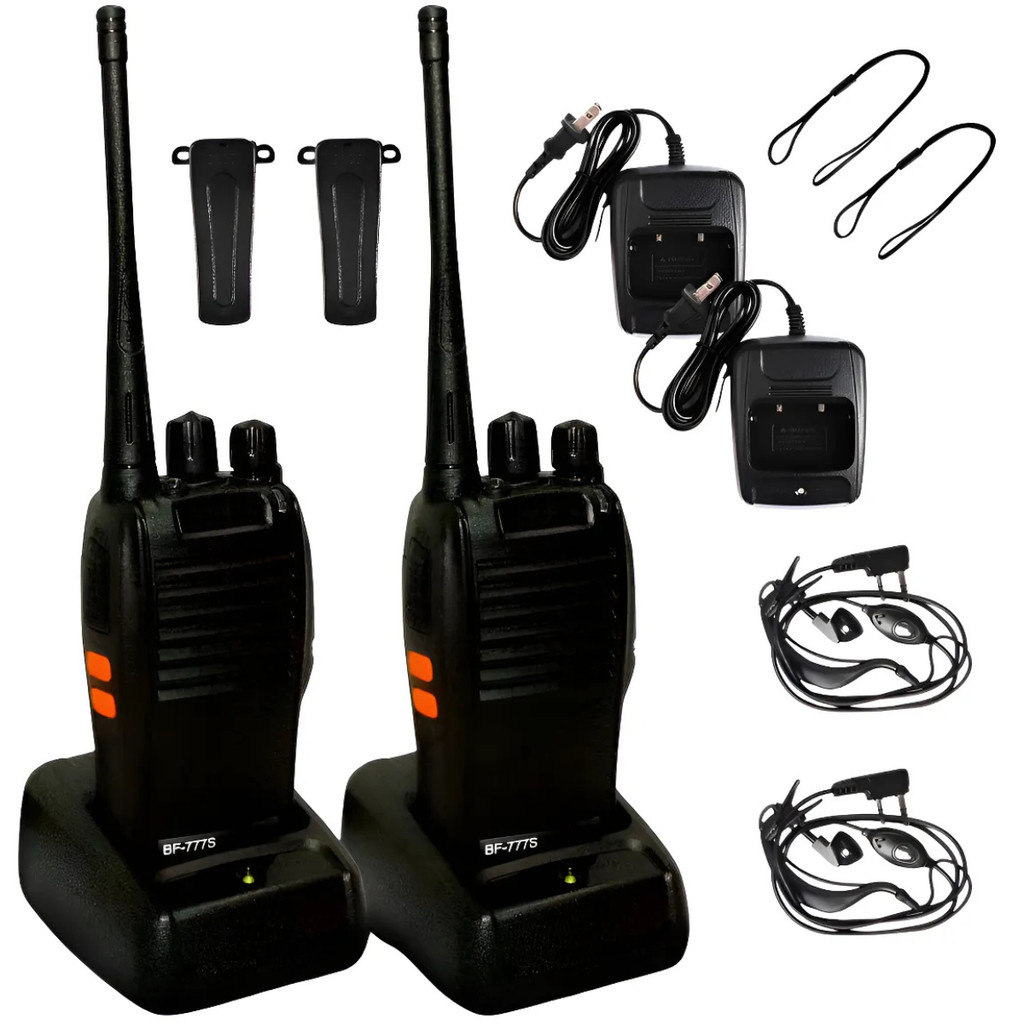 Kit 2 Rádio Comunicadores Walkie Talki 12km Longa Distâncias Alta Performance 16 Canais 400-470mhz Creator Brasil