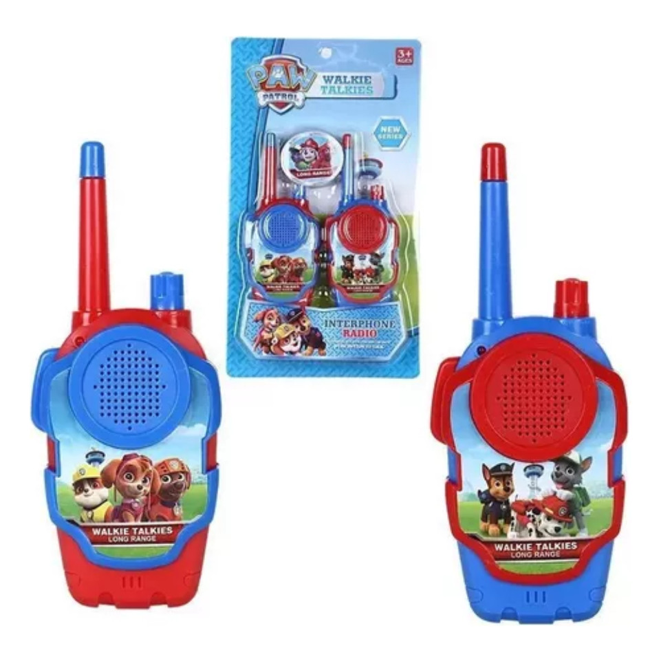 Walkie Takie Patrulha Canina Radio Infantil Brinquedo