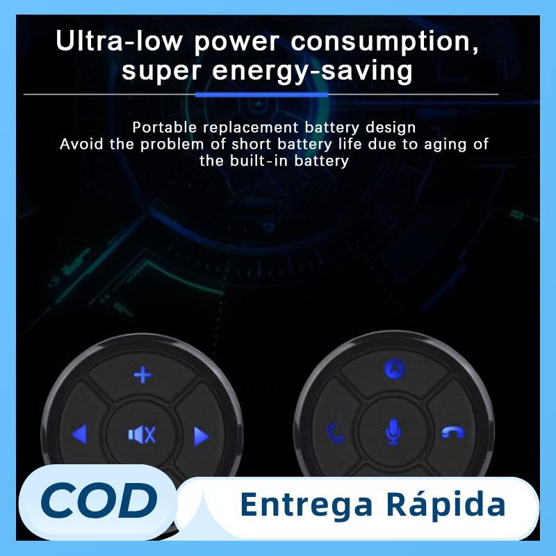 Controle Remoto Universal Para Volante De Carro , 10 Teclas , Música , Sem Fio , DVD , GPS , Rádio , Botões De Em Estoqu
