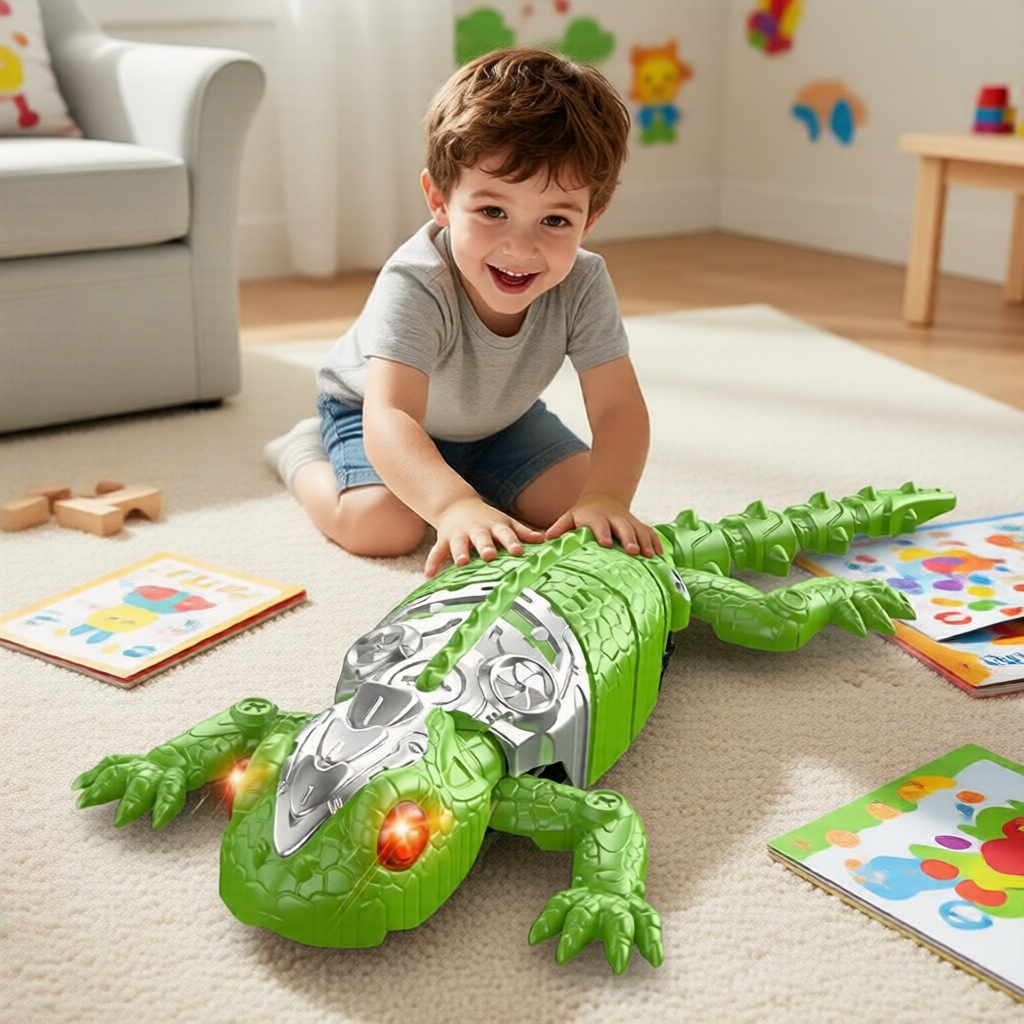 Brinquedo de Gecko de Parede Controlado por Rádio-Controle, Camaleão Simulado, Carro Mecânico Rastejante Anti-Gravidade,