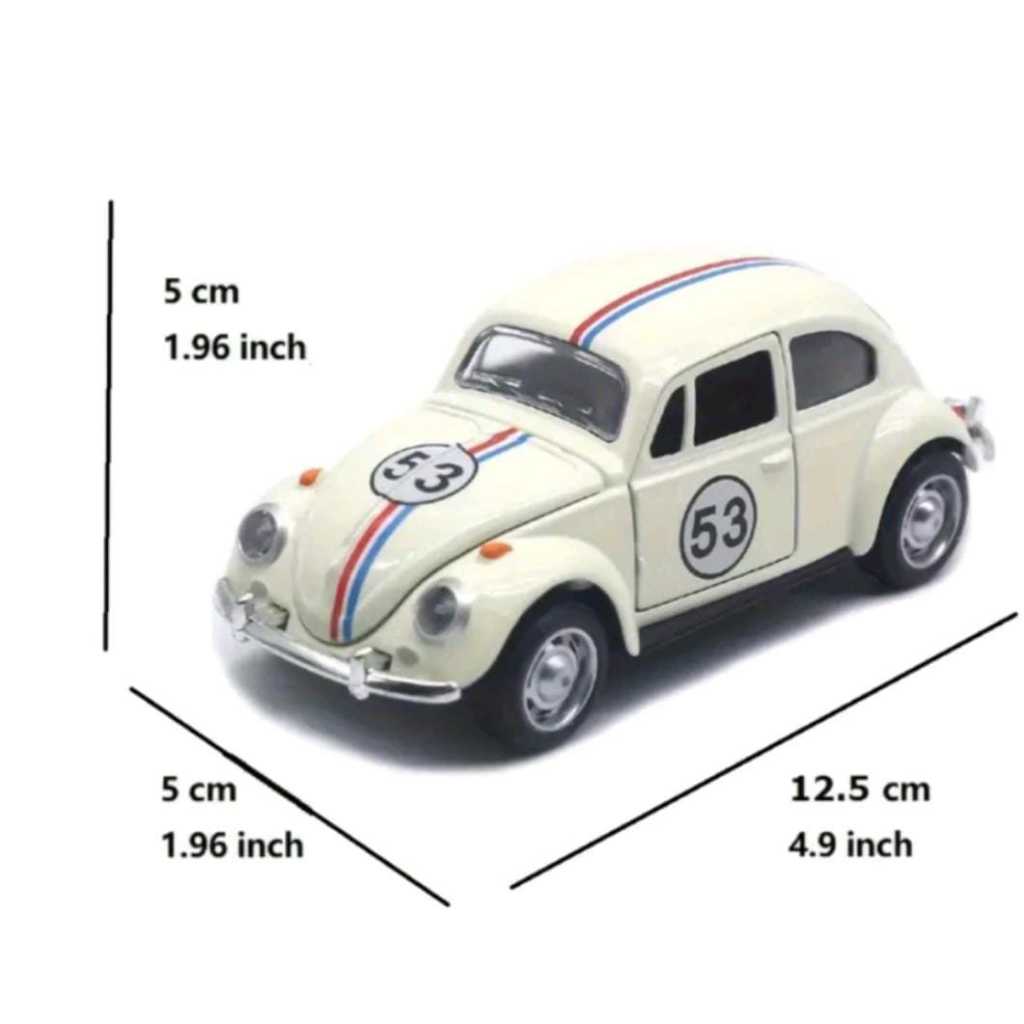 Mini fusca Herbie , fricção bege