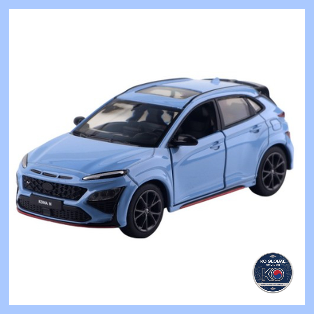 [Coréia] 🇰🇷 Hyundai Kona N Mini Carro Fundido SUV De Alto Desempenho 1 : 38/Brinquedo Modelo De Escotilha Quente Pull-Ba
