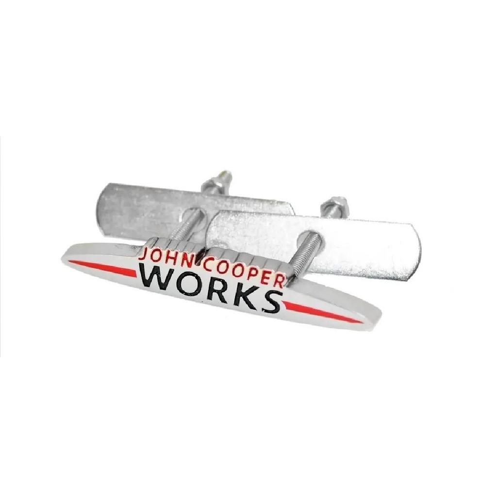 Emblema Mini Cooper da Grade John Cooper Works Acessórios Countryman Coupe Cabrio Paceman Roadster Clubman Hardtop Metal