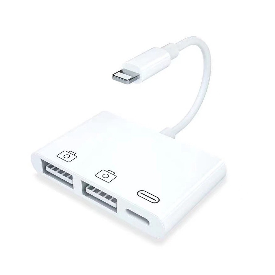 Adaptador Lightning Usb 3.0 Câmera iPhone iPad Otg 2 Usb