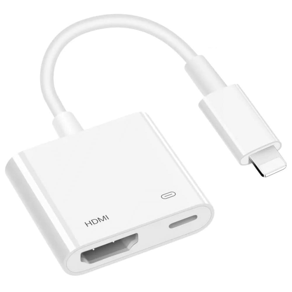 Adaptador Conversor Lightning para HDMI Full HD 1080p iPhone iPad TV