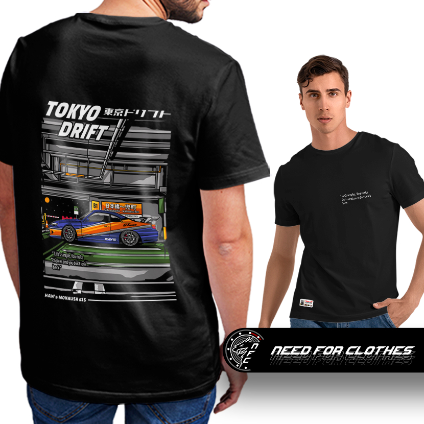 Camiseta Nissan Silvia S15 JDM Drift Tokyo Underground Street Racing Turbo Tokyo Drift