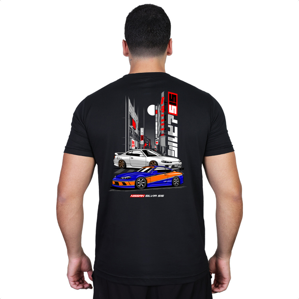 Camiseta Carro Silvia Monalisa S15 S14 Drift JDM Japones 100% Algodão