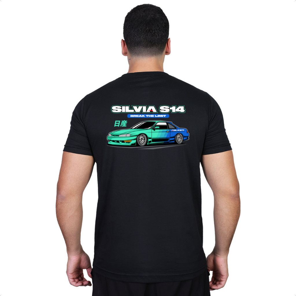 Camiseta Nissan Silvia S14 S15 Drift Japan Japão JDM Carro Lançamento 100% Algodão