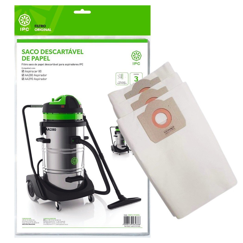 Saco P/ Po 80lts Aspirador 80/A280/A390 Ipc - Sbnfiltrod80l