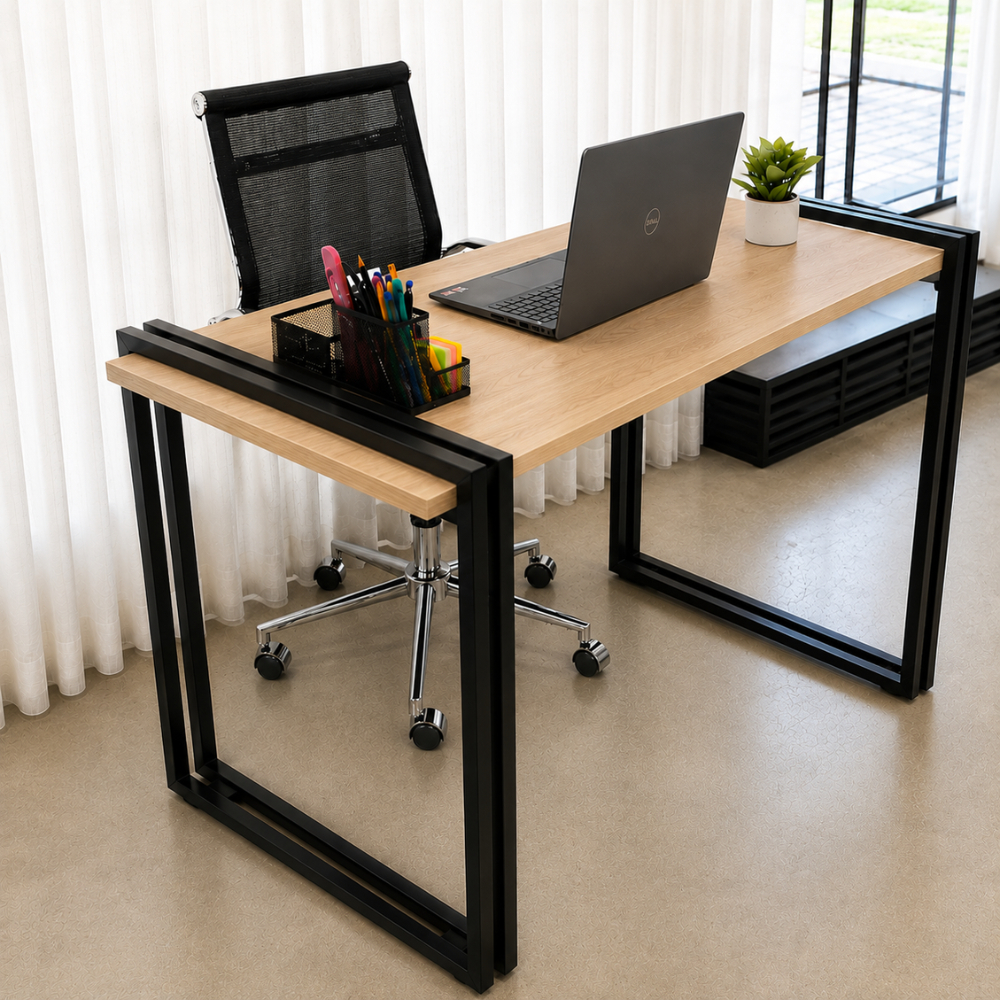 Mesa Escritório Industrial, Pé Duplo, Estrutura Reforçada  -103