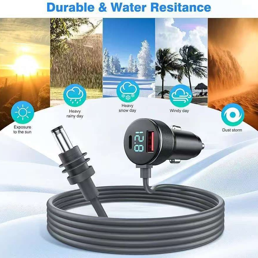 Starlink Mini Cabo De Alimentação 12V-24V Adaptador DC PD TIPO-C 30W para carro