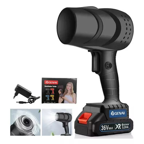 36V Soprador turbo portátil usb recarregável 2 baterias Bivolt forte