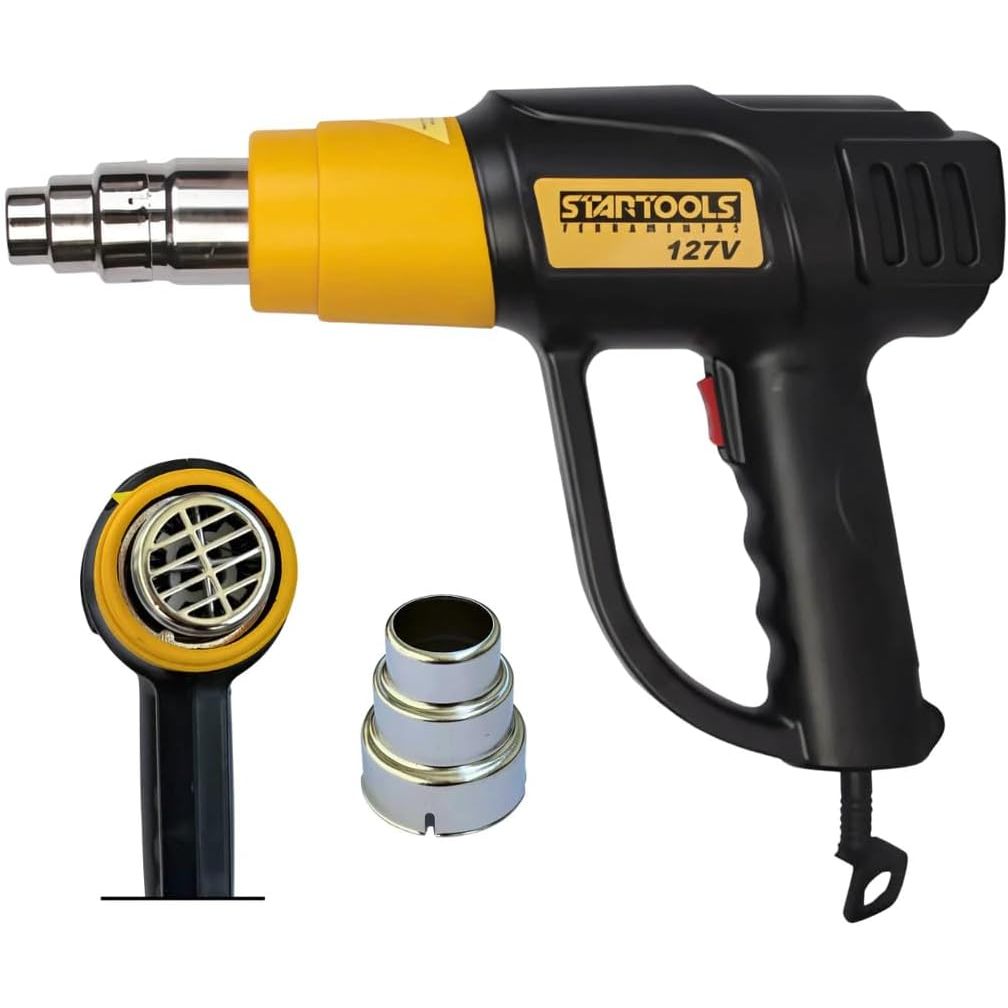 Soprador Térmico Profissional Níveis de Temperatura Com bico Removivel 2000W 220V-127V